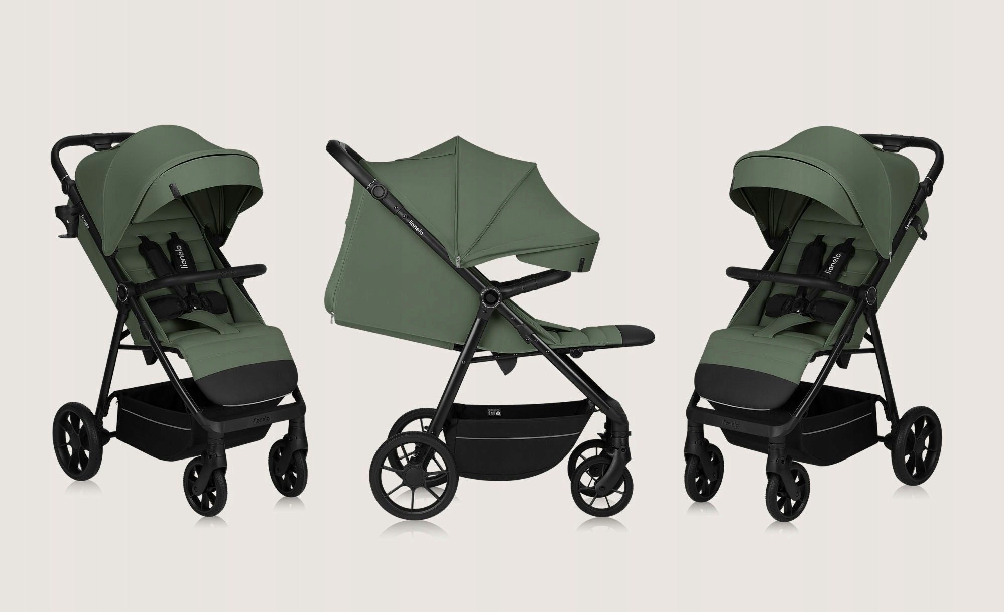 Lionelo Stroller Iva Green Forest Shock Absorption Comfort Maneuverability Manufacturer code LO-IVA GREEN FOREST