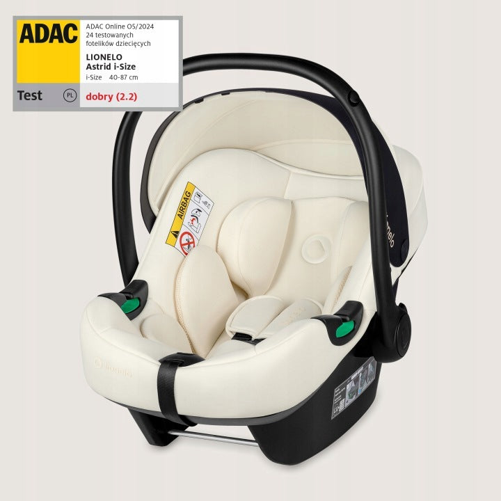 Lionelo car seat Astrid I-Size Beige Sand 0-13kg 40-87cm Manufacturer code LO-ASTRID I-SIZE BEIGE CREAM