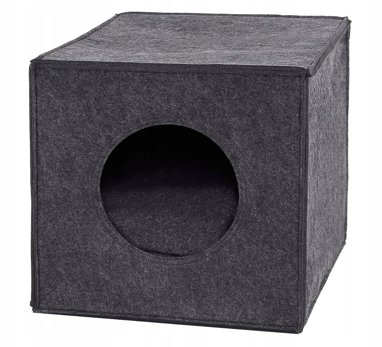 Lionto Cat booth shades of gray square 37 cm x 33 cm x 33 cm