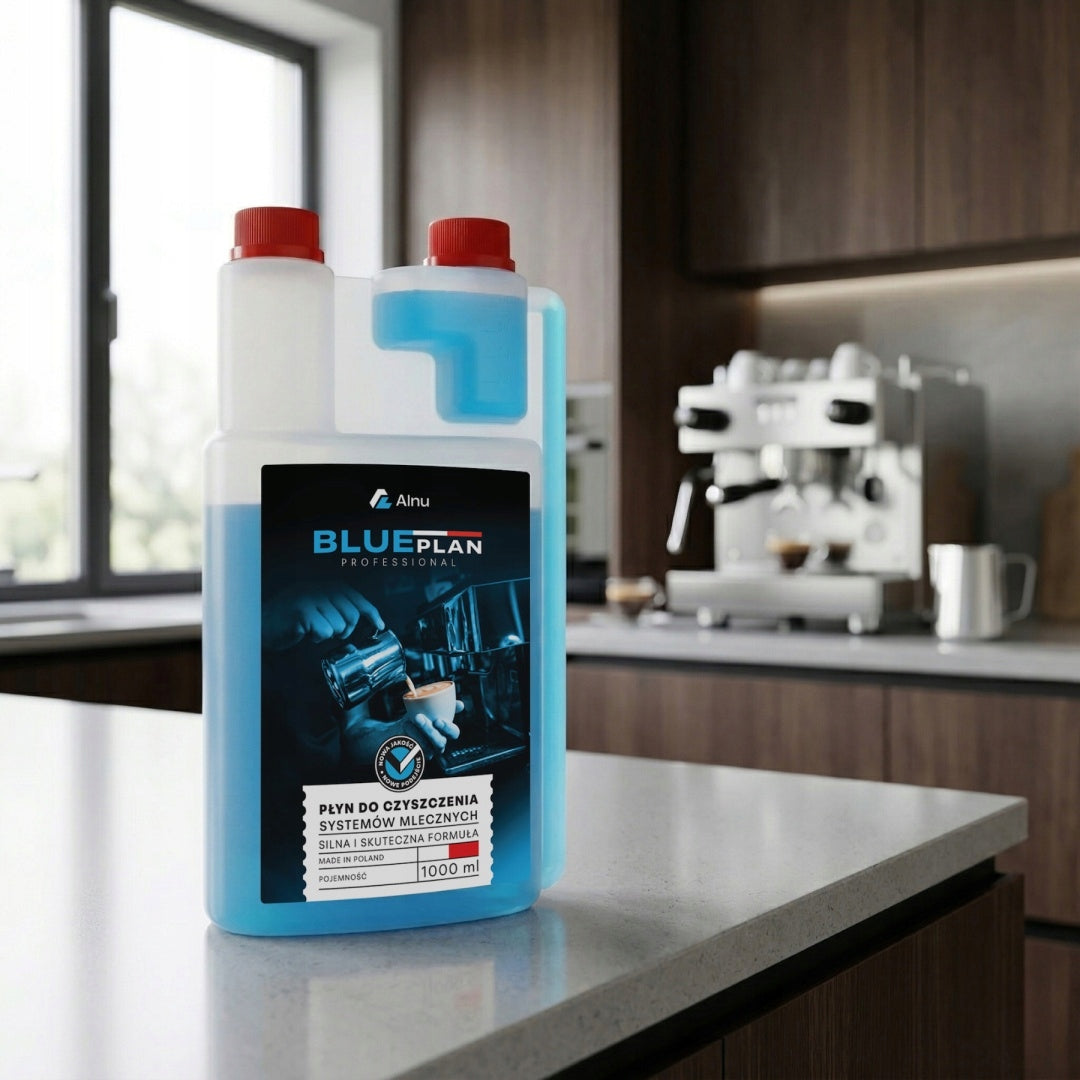 Liquid Cleaner for Milk Systems BLUEPLAN 1000 ml|Professional|EN Packaging status original