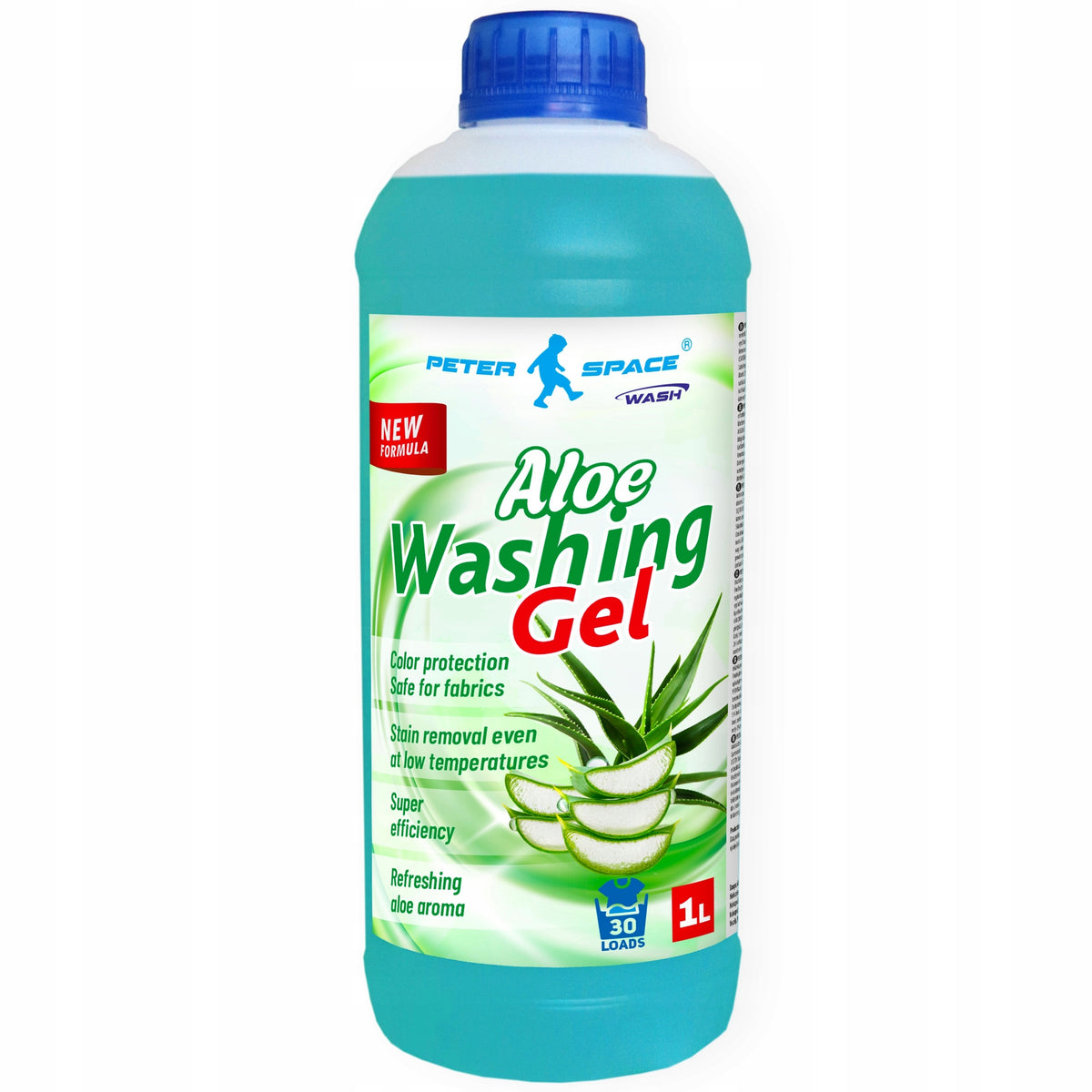 Liquid Washing Gel Universal Aloe 1L 30 Washes Peter Space