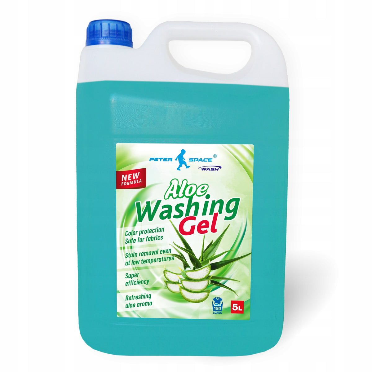 Liquid Washing Gel Universal Aloe 5L 150 Washes Peter Space