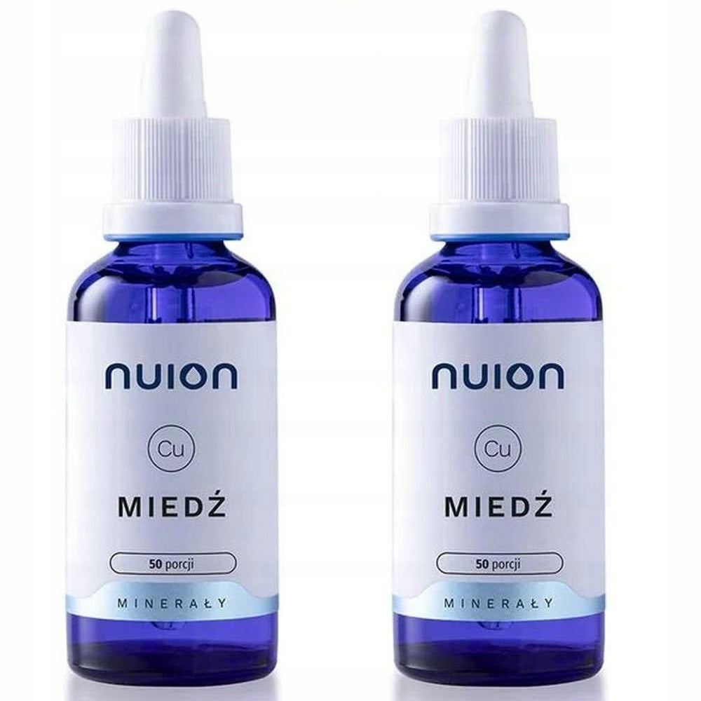 Liquid copper in drops 50 ml VEGAN MINERALS RESISTANCE x2 NUION SET