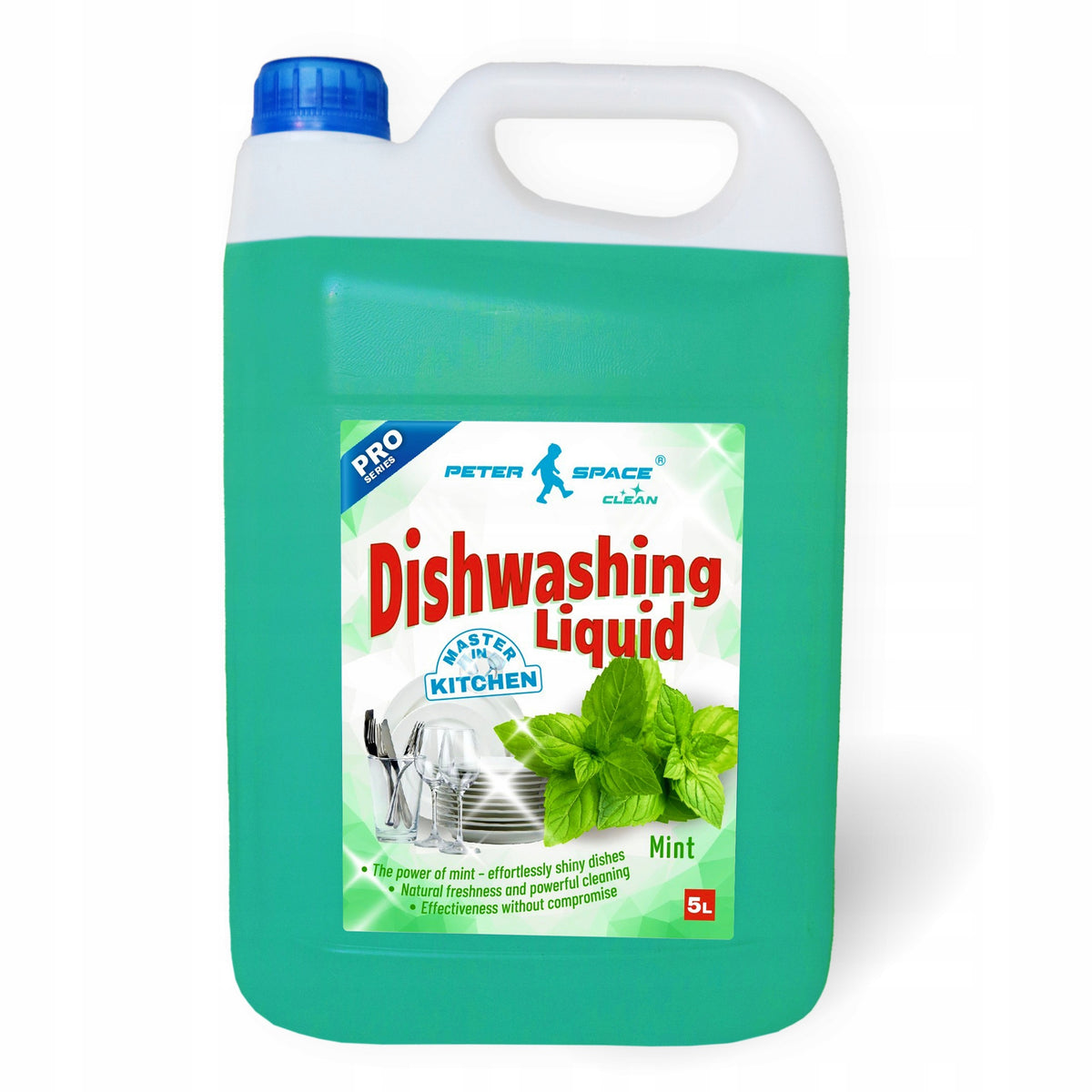 Liquid dishwashing gel mint 5l very efficient Peter Space