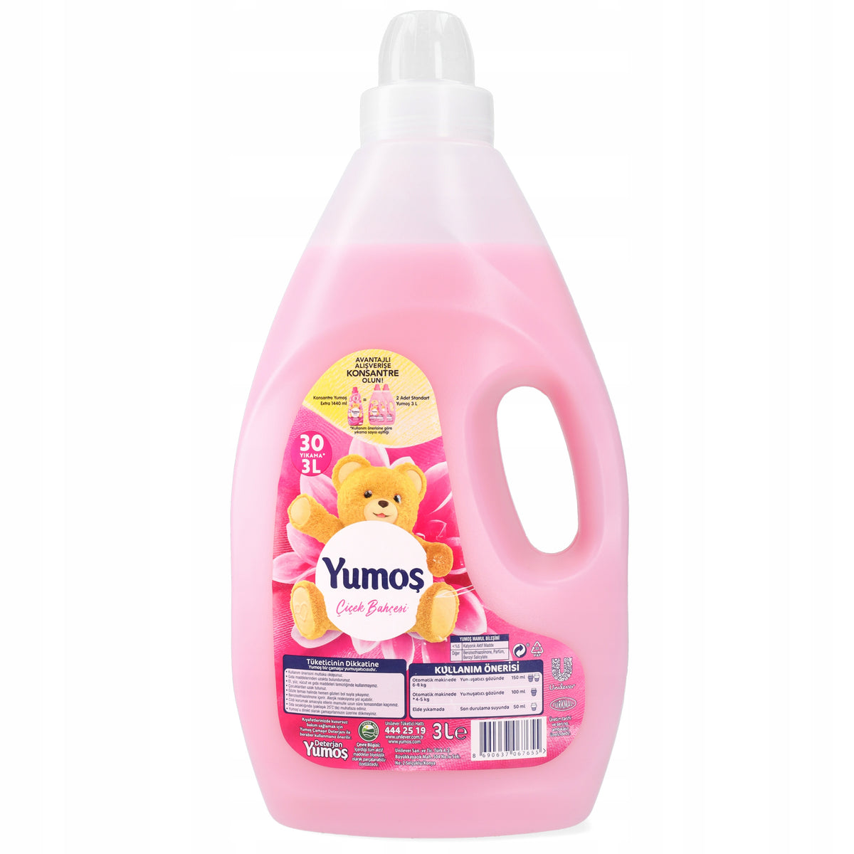 Liquid for Rinsing and Softening Fabrics Yumos Floral Garden 3 L