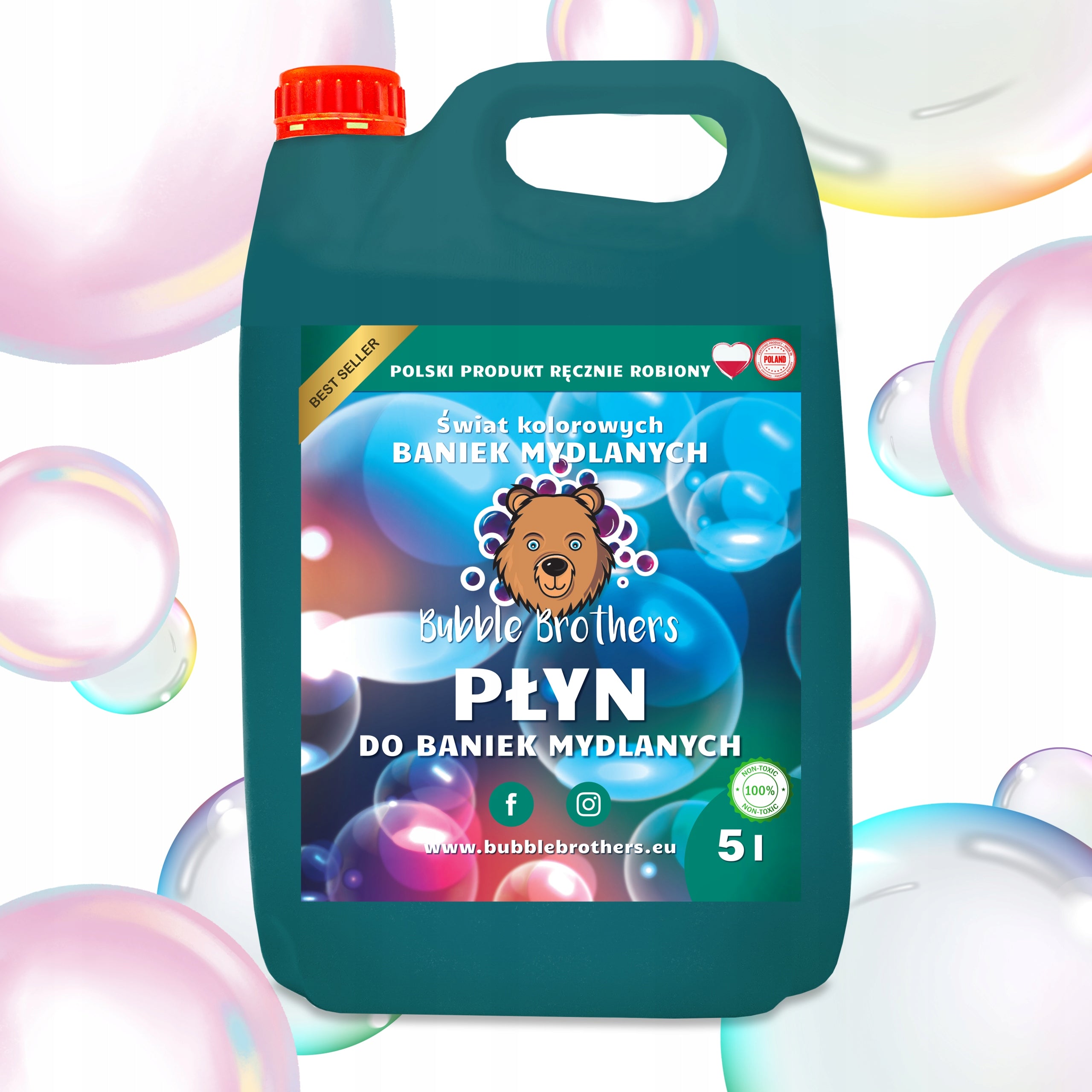 Liquid for Soap Bubbles Large and Small 5 liters Bubble Brothers Bubbles