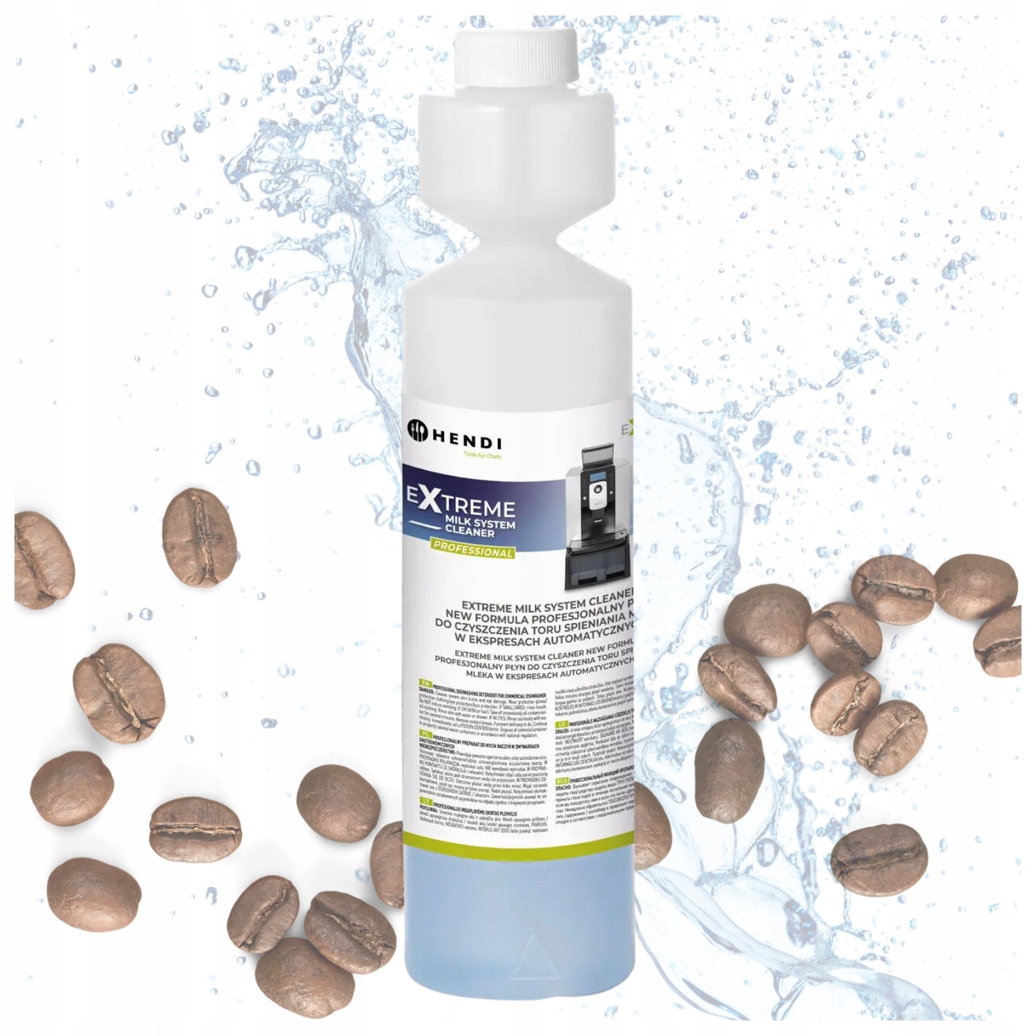Liquid for cleaning milk frother in HENDI NEW Milk Cleaner 1L