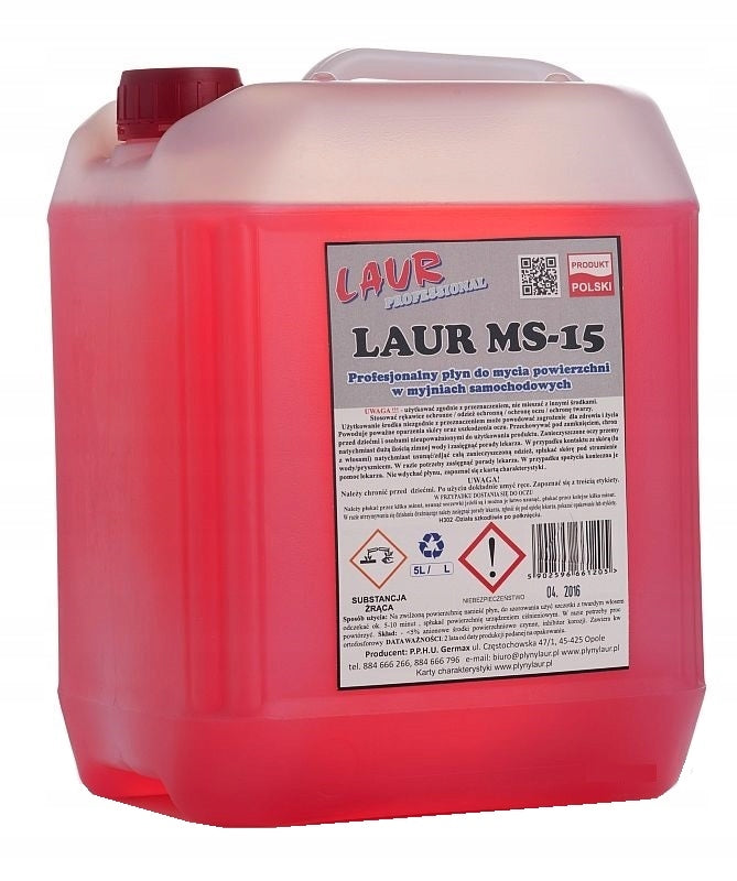 Liquid for cleaning the floors of garages of swimming pools Settlements Stains LAUR Pro MS-15 5L
