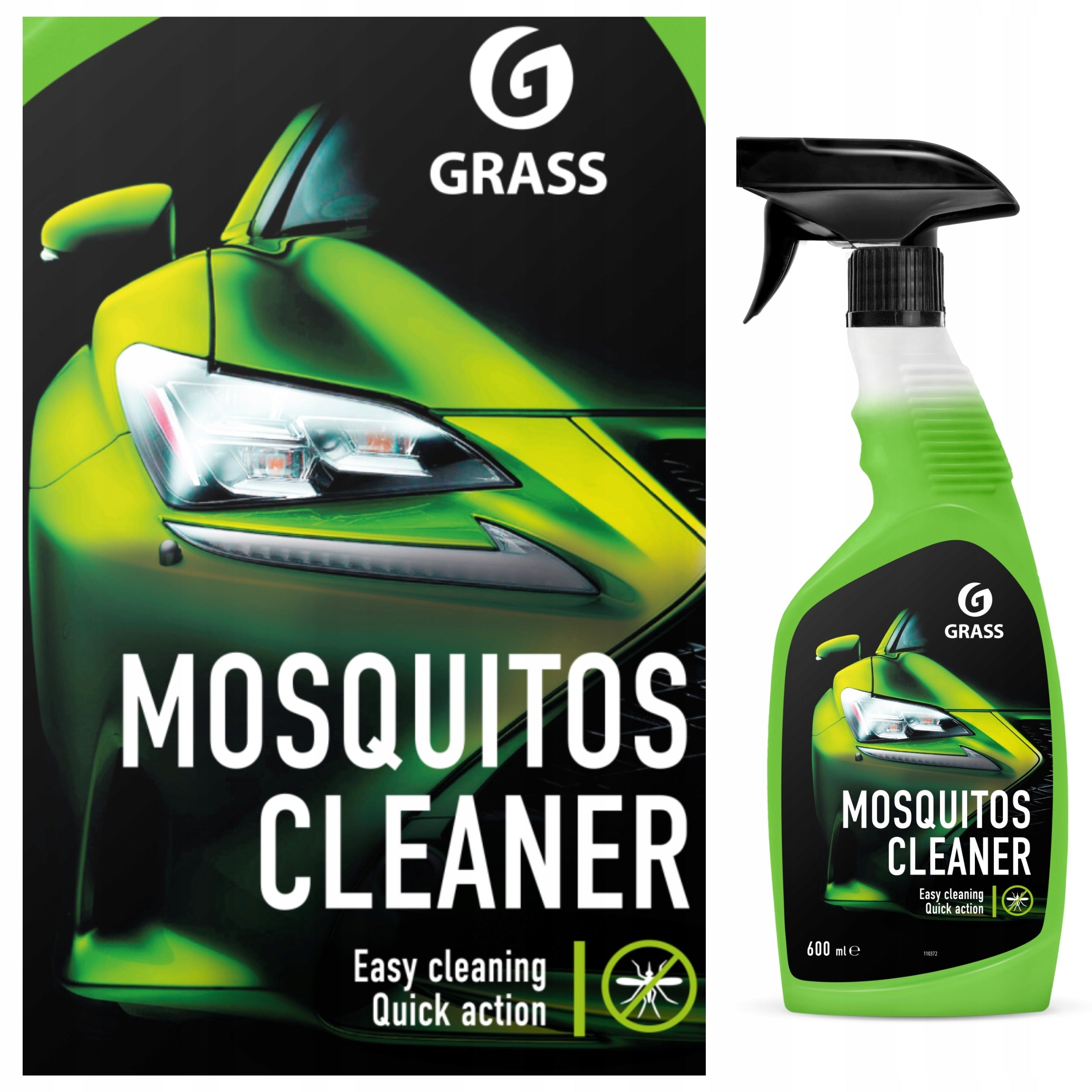 Liquid for removing insects from the body of the glass chrome bumpers mask 600ml GRASS Manufacturer Grass