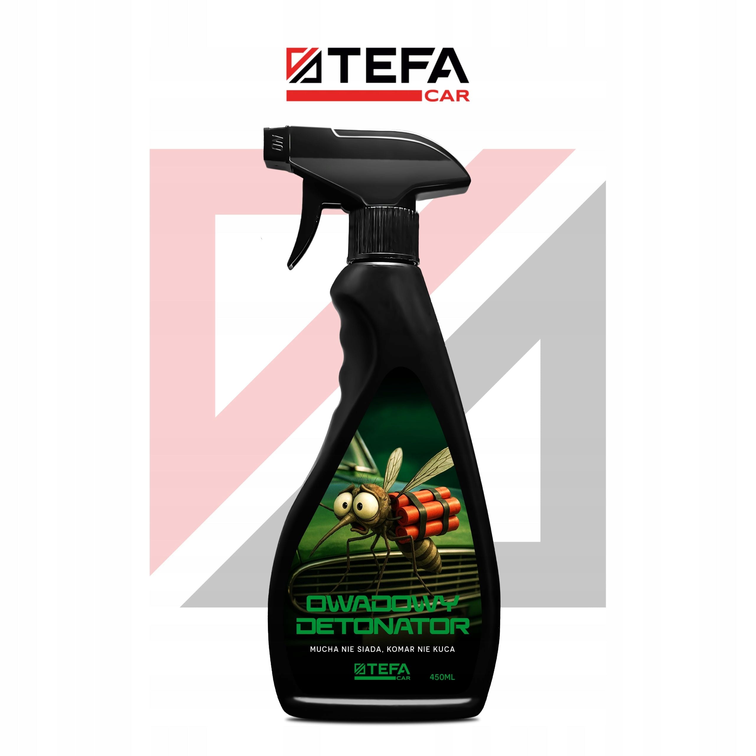 Liquid for removing sediment insects from car windows and bumpers TEFA Insect detonator Manufacturer's catalog number TEFA CAR Owadowy detonator