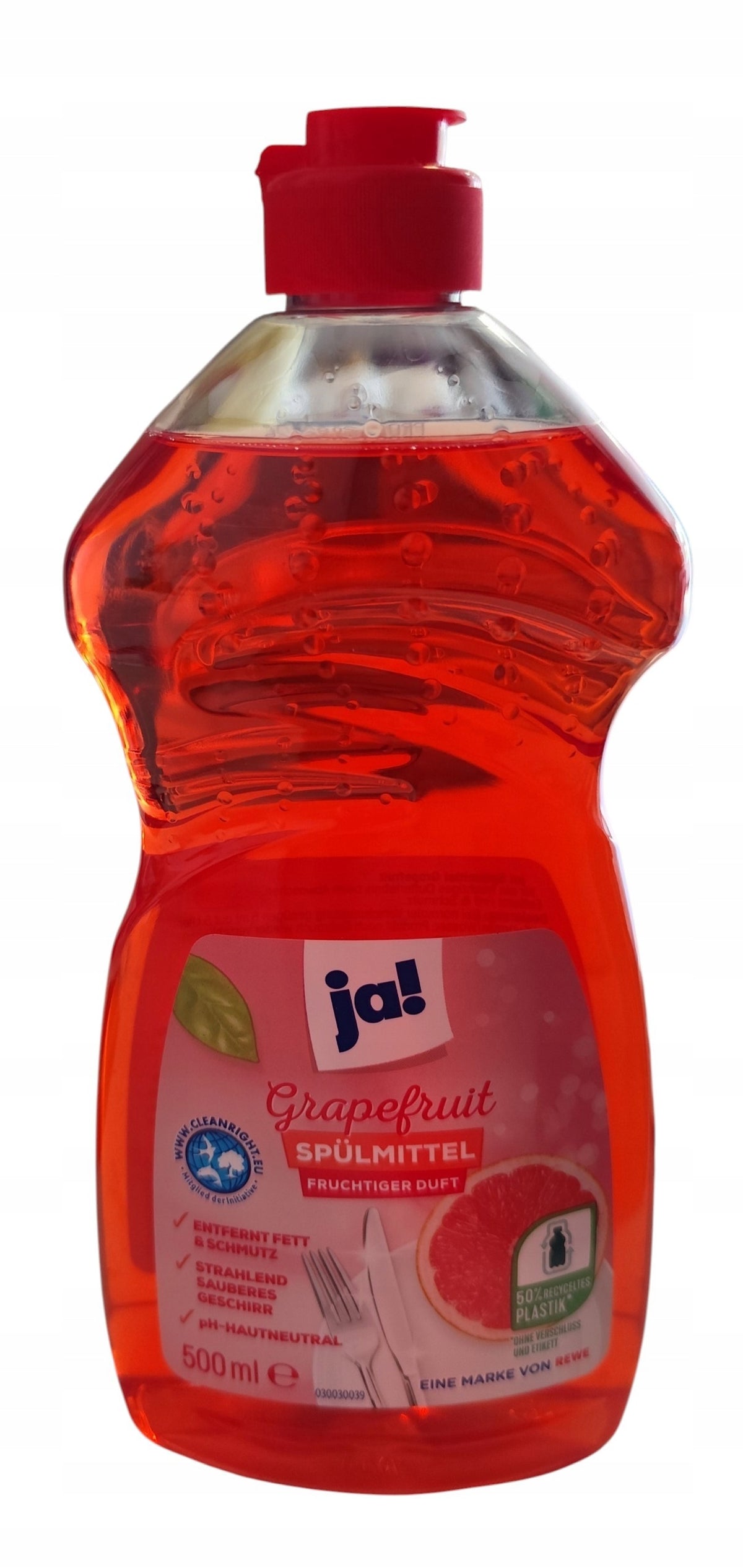 Liquid for washing dishes ja! grapefruit 0,5 l