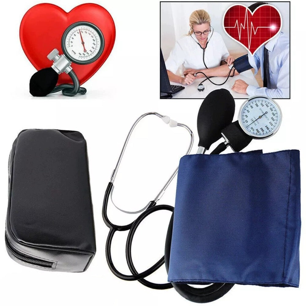 Liquidless sphygmomanometer, stethoscope, manual sphygmomanometer, cuff