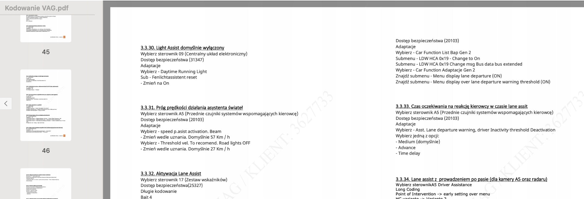 List of encodings for OBD eleven 11 VCDS Encoding VAG TESTER INTEJFERS OBD2 Brand no brand
