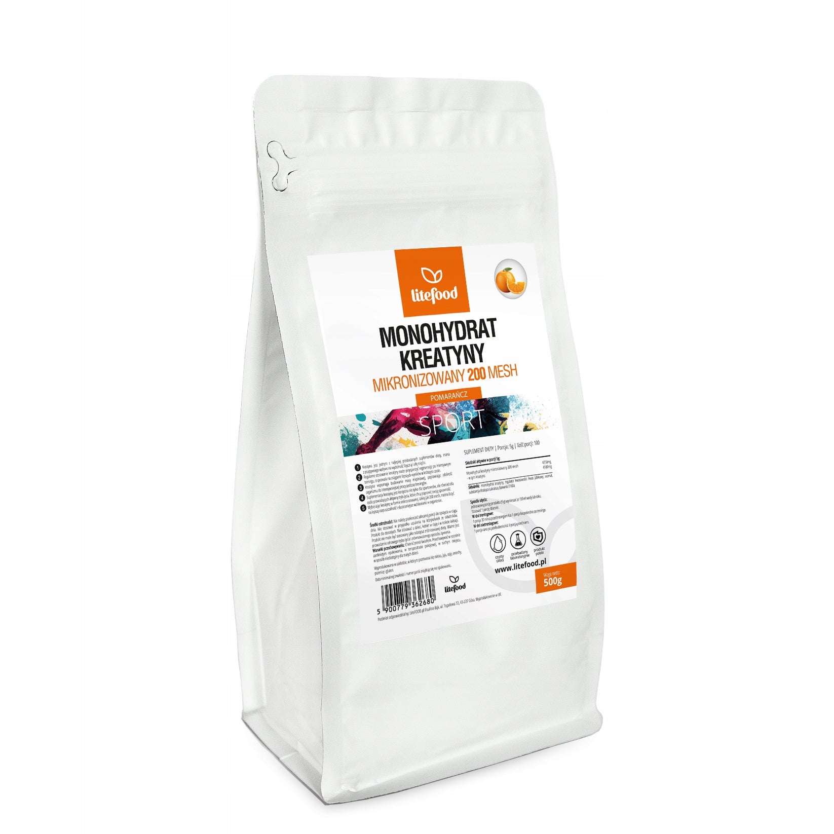 LiteFOOD - Creatine Monohydrate - 500 g - Powder