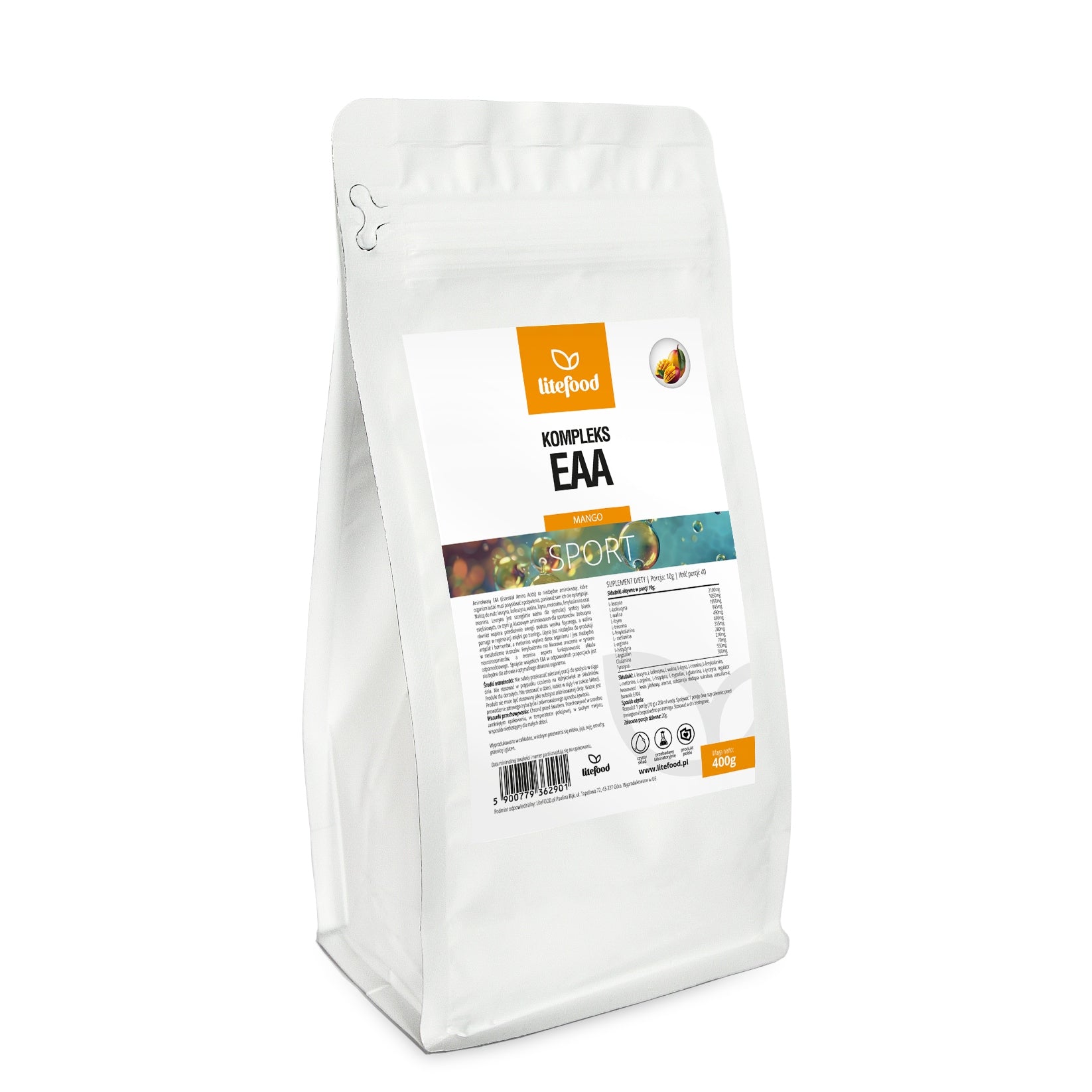 LiteFOOD - EAA Complex - Amino acids - 400g - Mango