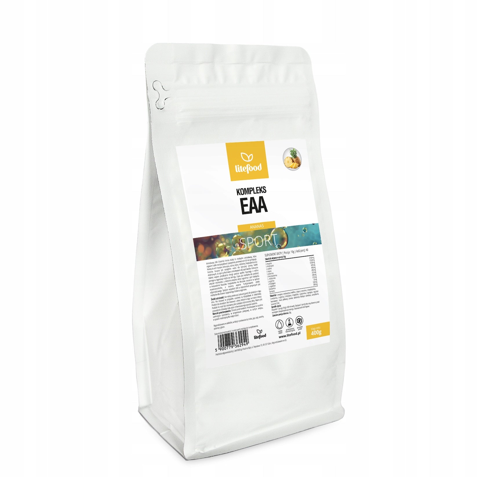LiteFOOD - EAA Complex - Amino acids - 400g - Pineapple