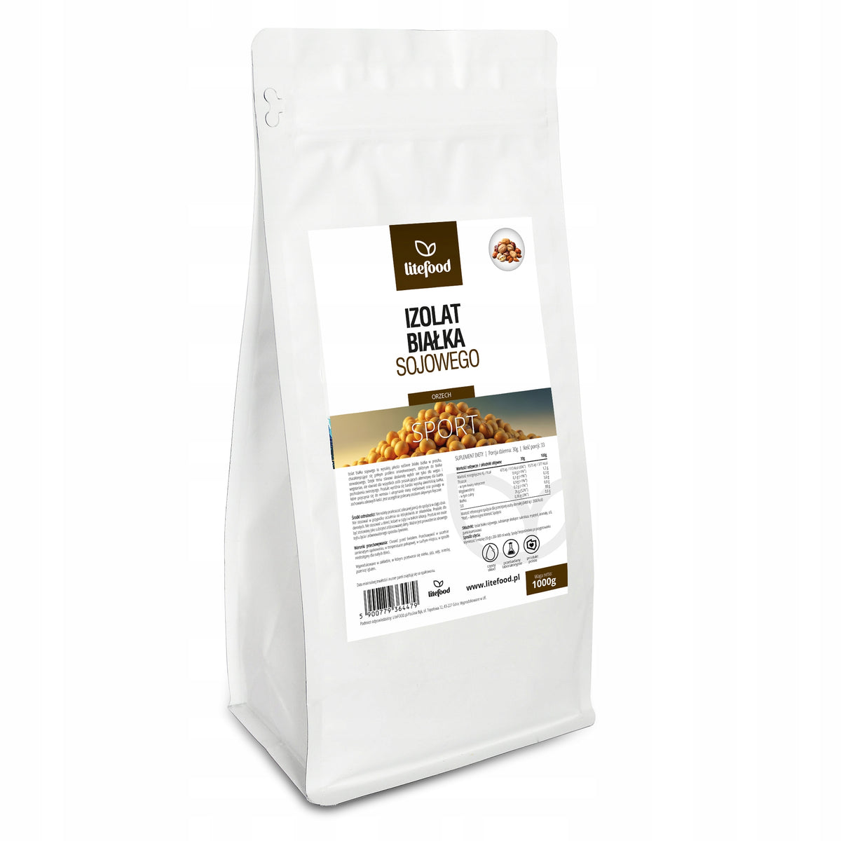 LiteFOOD - SOY PROTEIN ISOLATE 90 - SOY PROTEIN ISOLATE 1000G