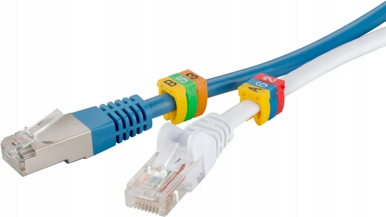 Litered Marker for Cable A-C Cable 4-6mm 3x30 pcs Goobay Tag Color yellow