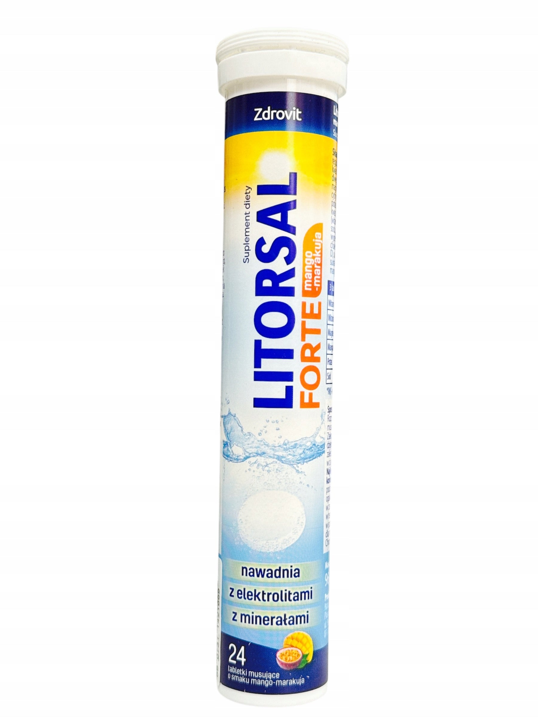 Litorsal FORTE electrolyte effervescent tablets hydration Mango-Passion Fruit