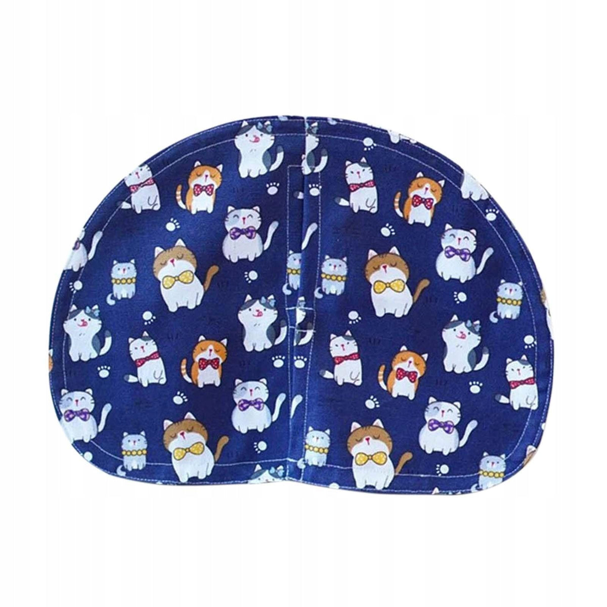 Litter Box Curtain Semi Circular Shape Easy to Install Utility Big Cat Blue