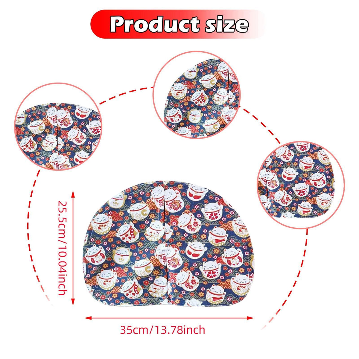 Litter Box Curtain Semi Circular Shape Utility Litter Case Happy red cat Manufacturer code 08764087216