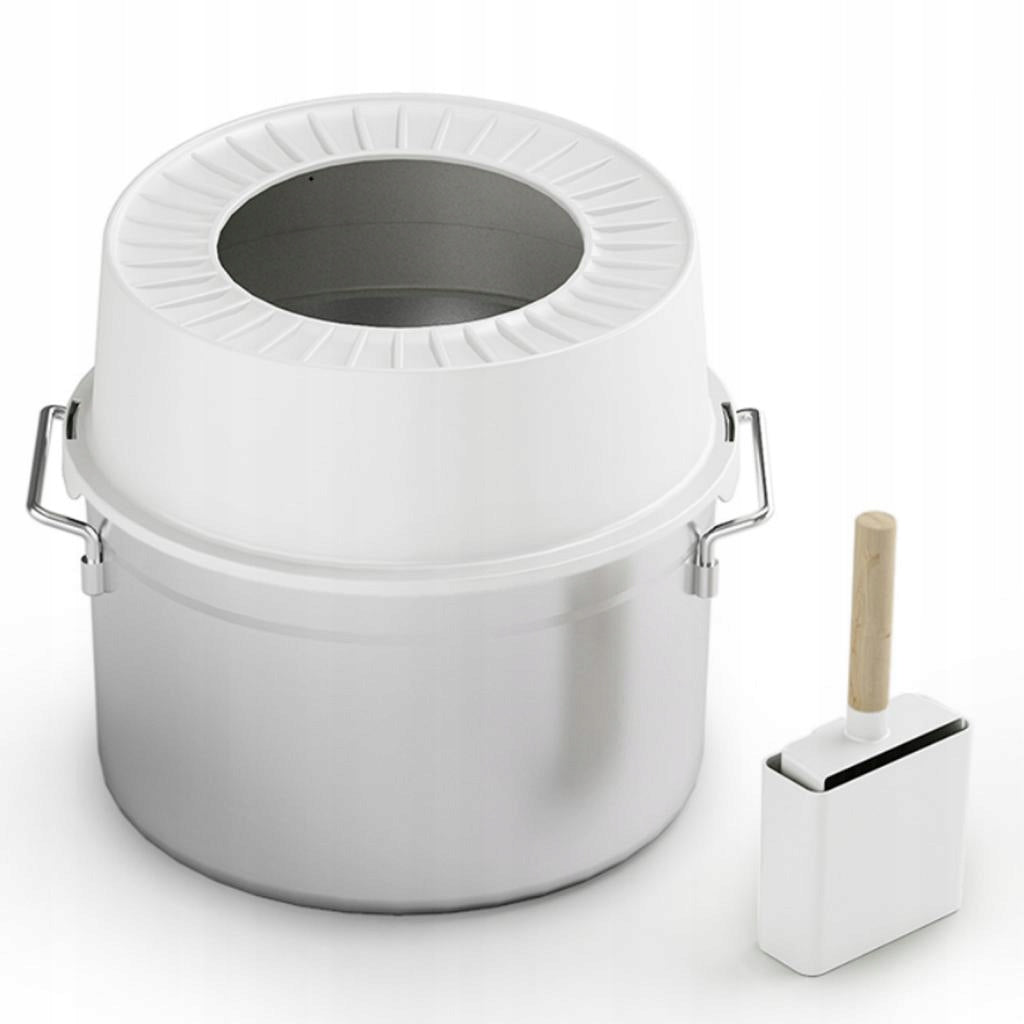 Litter Box Easy to Clean Semi closed Splash proof Rust Resistant with Gray Packaging status original