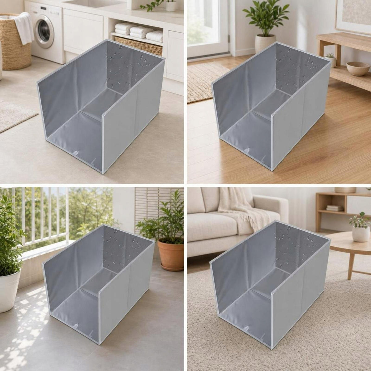 Litter Box Enclosure with Mat Mess Less Cat Litter Enclosure L Gray-w-mat Manufacturer code 07064131422