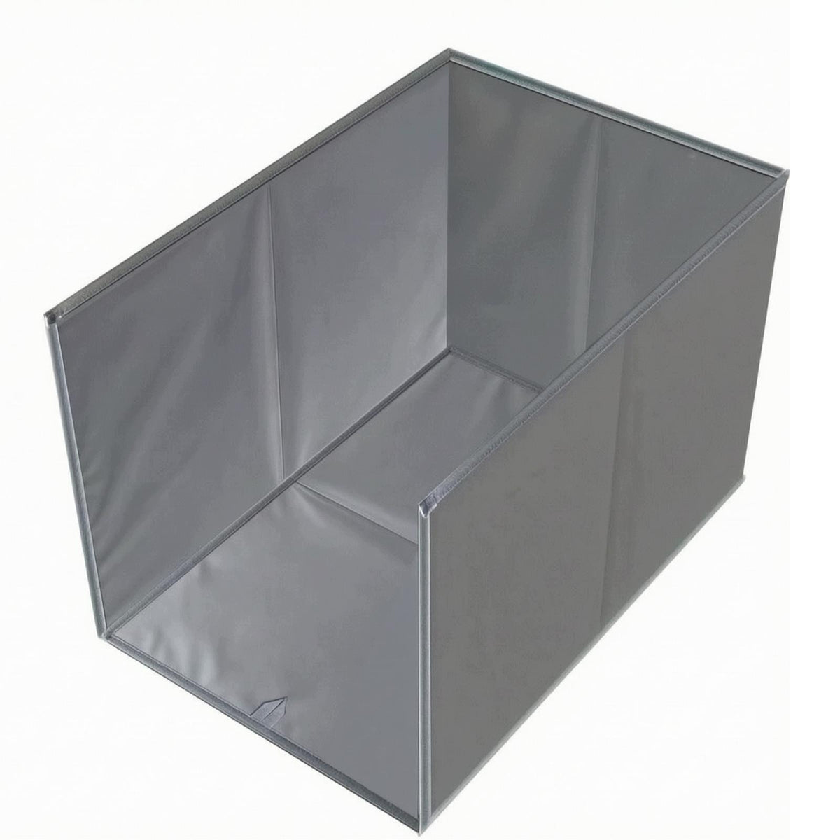 Litter Box Enclosure with Mat Mess Less Cat Litter Enclosure L Gray-w-mat