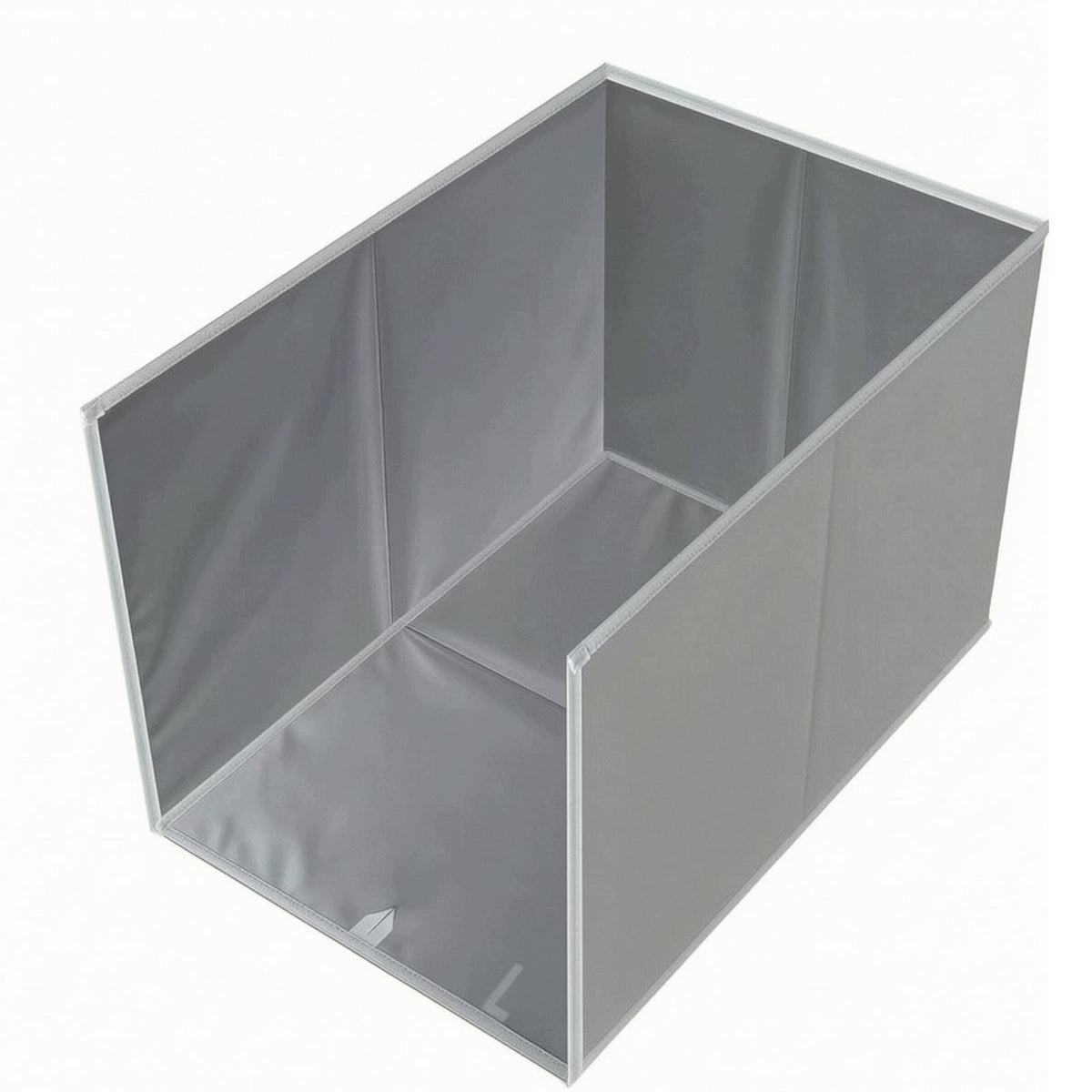 Litter Box Enclosure with Mat Mess Less Cat Litter Enclosure L Light Gray