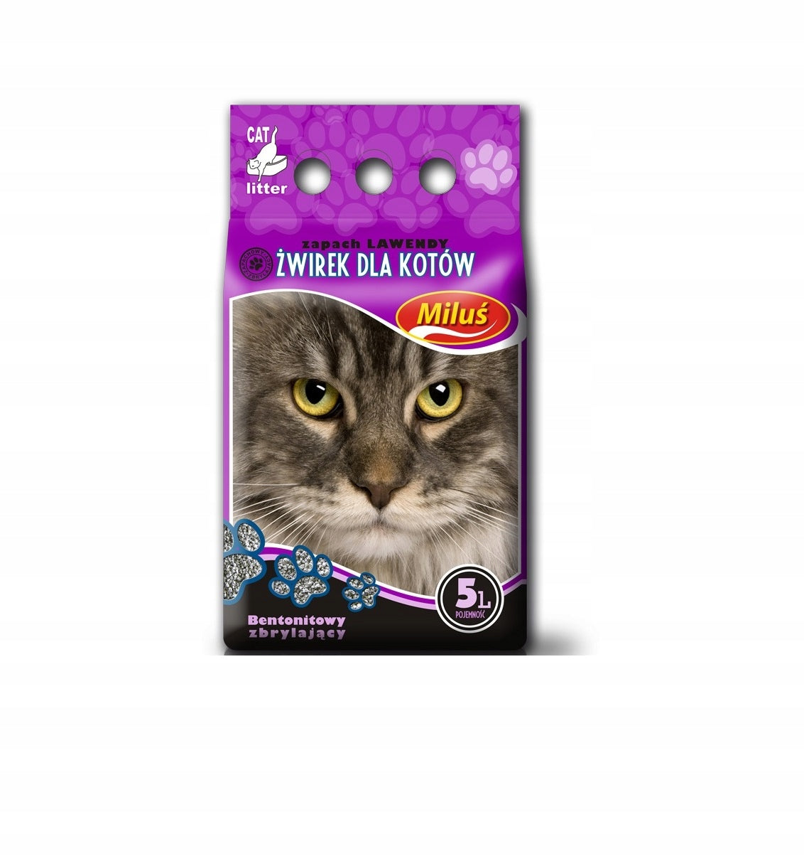 Litter Miluś Lavender 5l