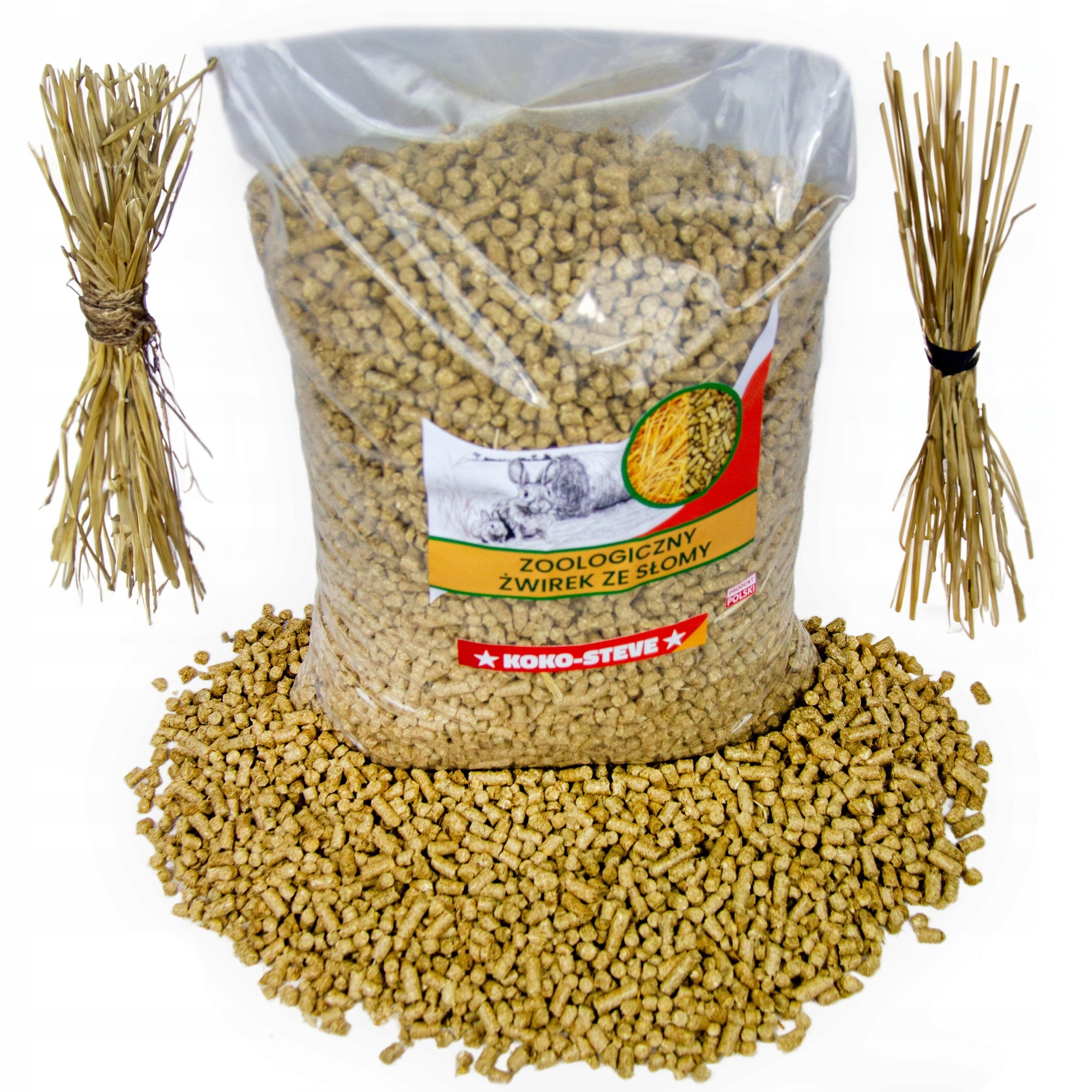 Litter for rabbit and other rodents Pellets made of straw NATURAL ECO BIO 20kg Kind litter