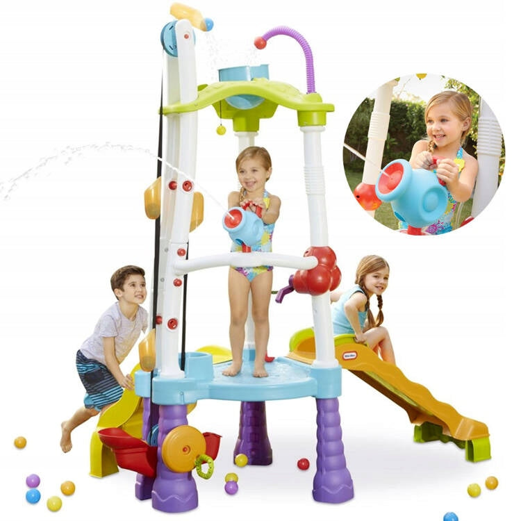Little Tikes Large Square Toys for children Slide Water cannon SP0788