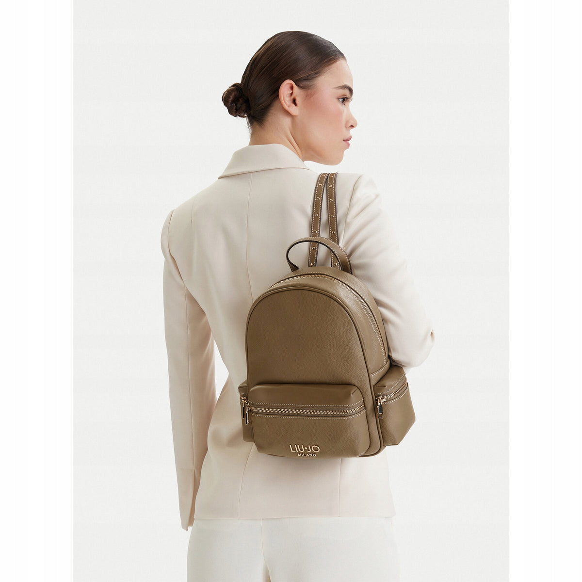 Liu Jo Women's Backpack Beige AA6136 E1012