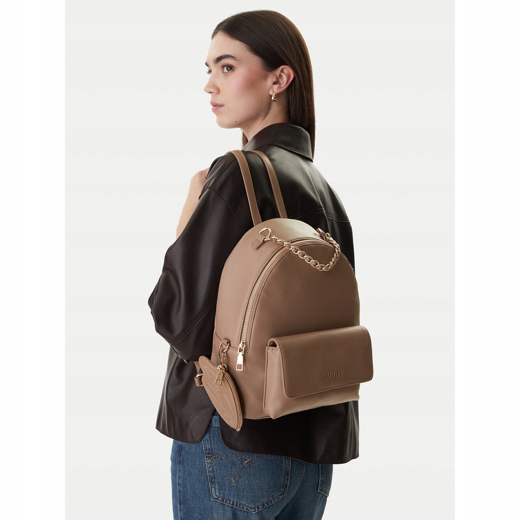 Liu Jo Women's Backpack Brown AA6324 E1012