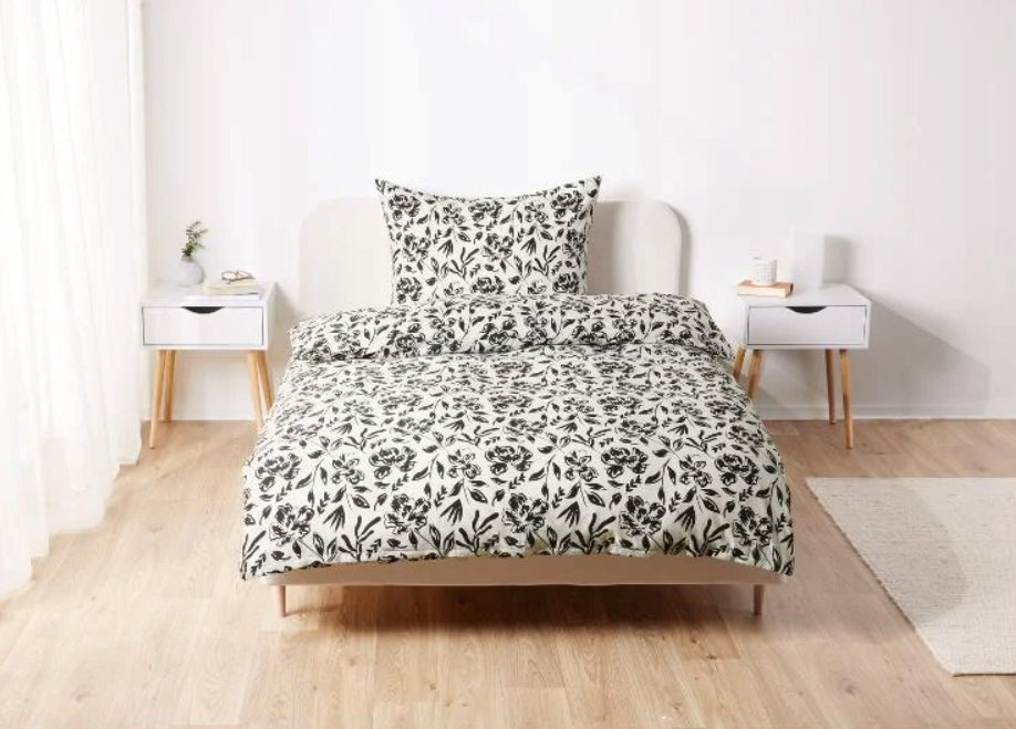 Livarno Home Satin Microfiber Bedding Set 135 x 200 cm 80 x 80 Manufacturer code 4052916168523