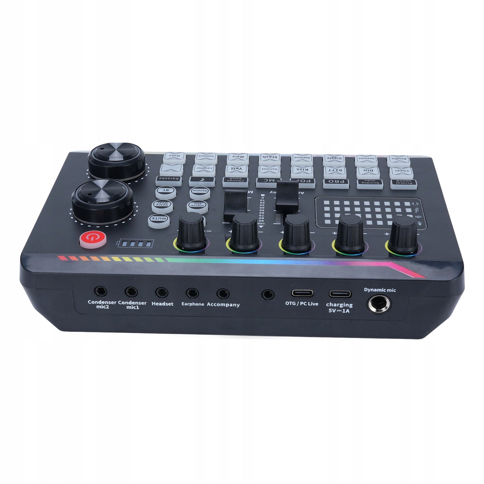 Live Sound Card Mixer with DJ Mixer Effect Voice IW Changer