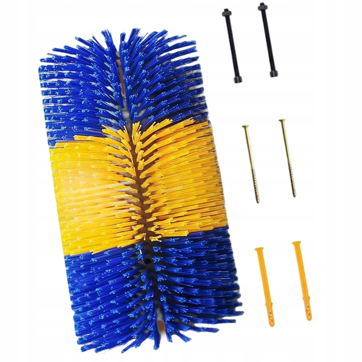 Livestock Brush Convenient for Grooming for Shedding Sturdy blue yellow