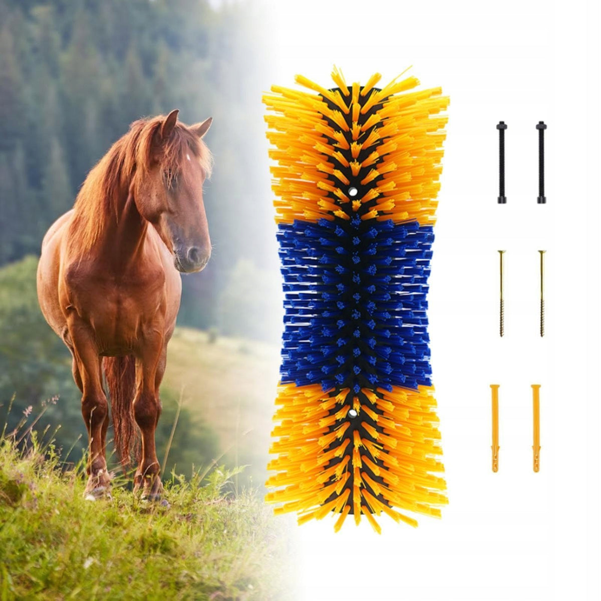Livestock Brush Relieve Itching Easy to Clean Goat Scratching Post Arc