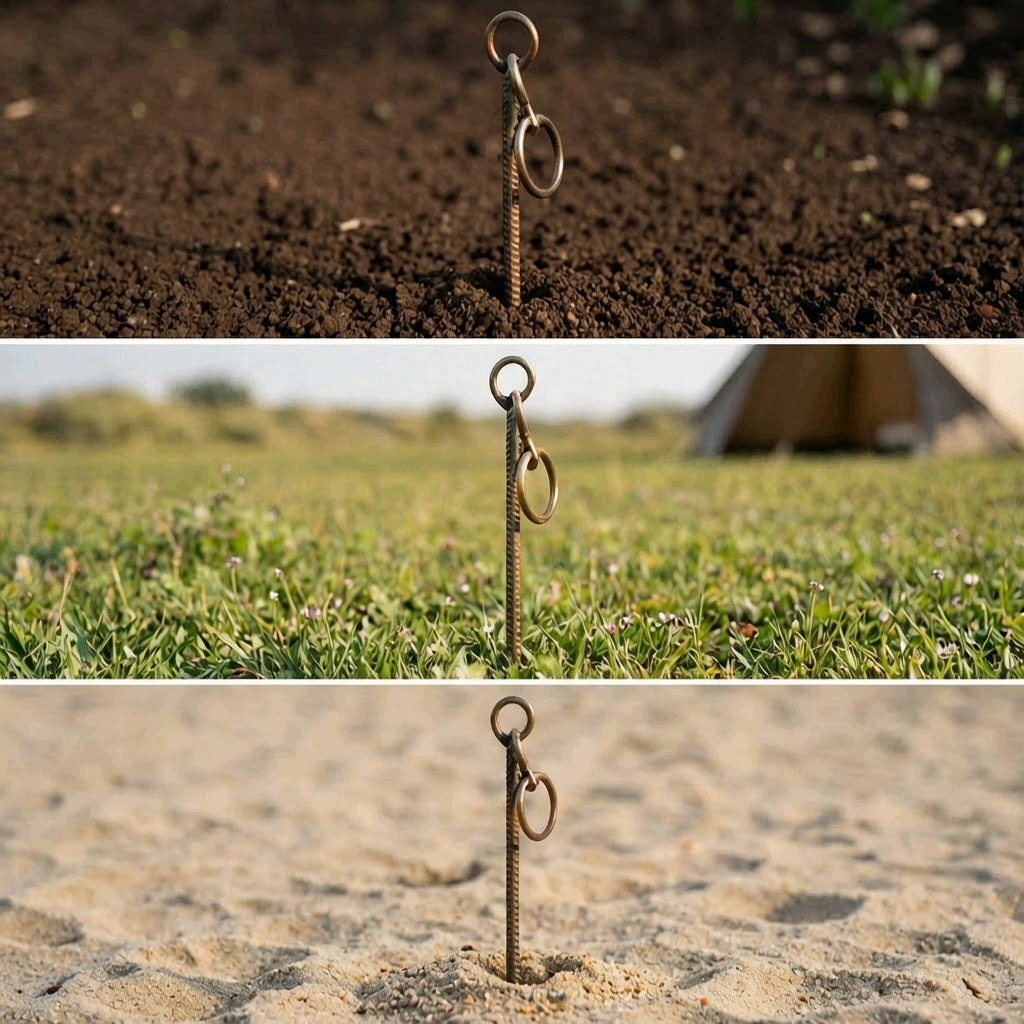 Livestock Ground Stakes Swivel Packaging status original