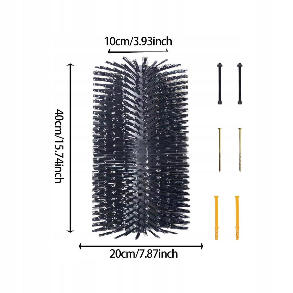 Livestock Scratch Brush for Scratching Easy Installation Sturdy Cow black Packaging status original