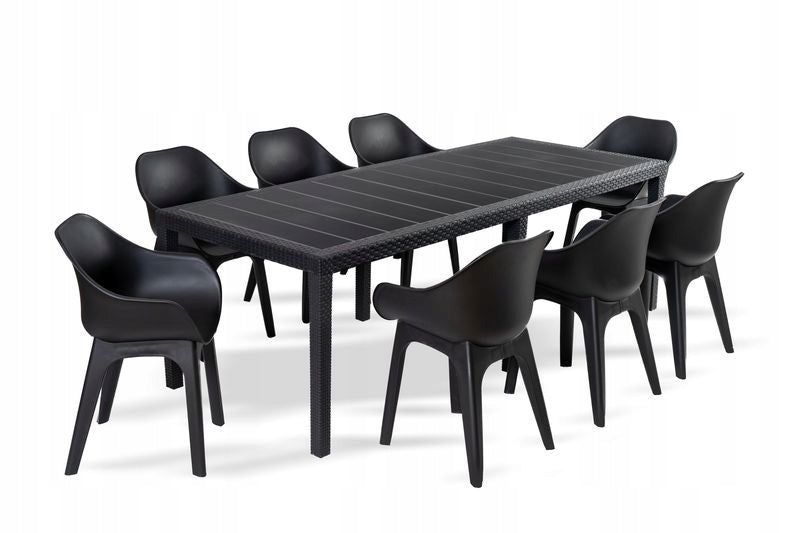 Liveto Tre Garden Furniture Set 8 Chairs + Table