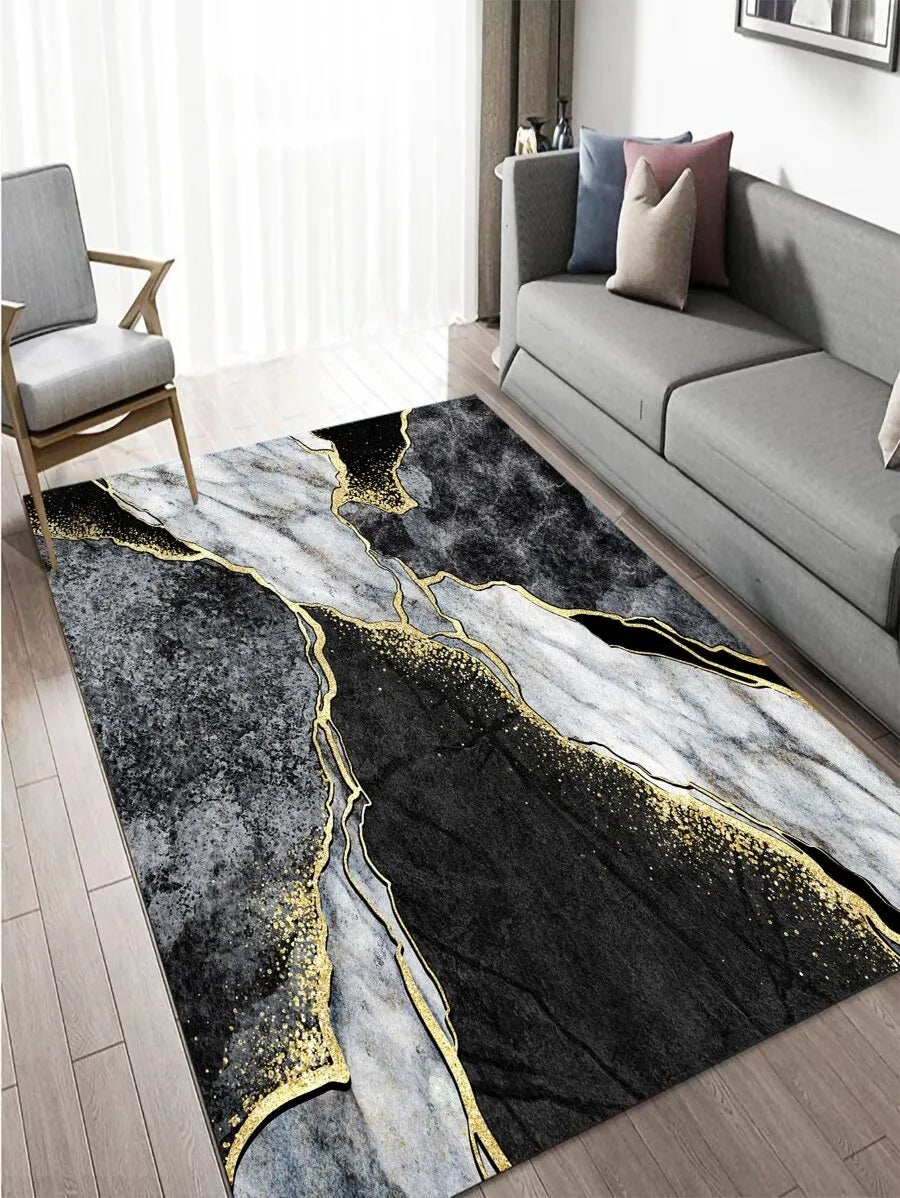 Living Room Rug 100x150 Modern Designs 3D Effect Grey Elegant Loft Length 120 cm