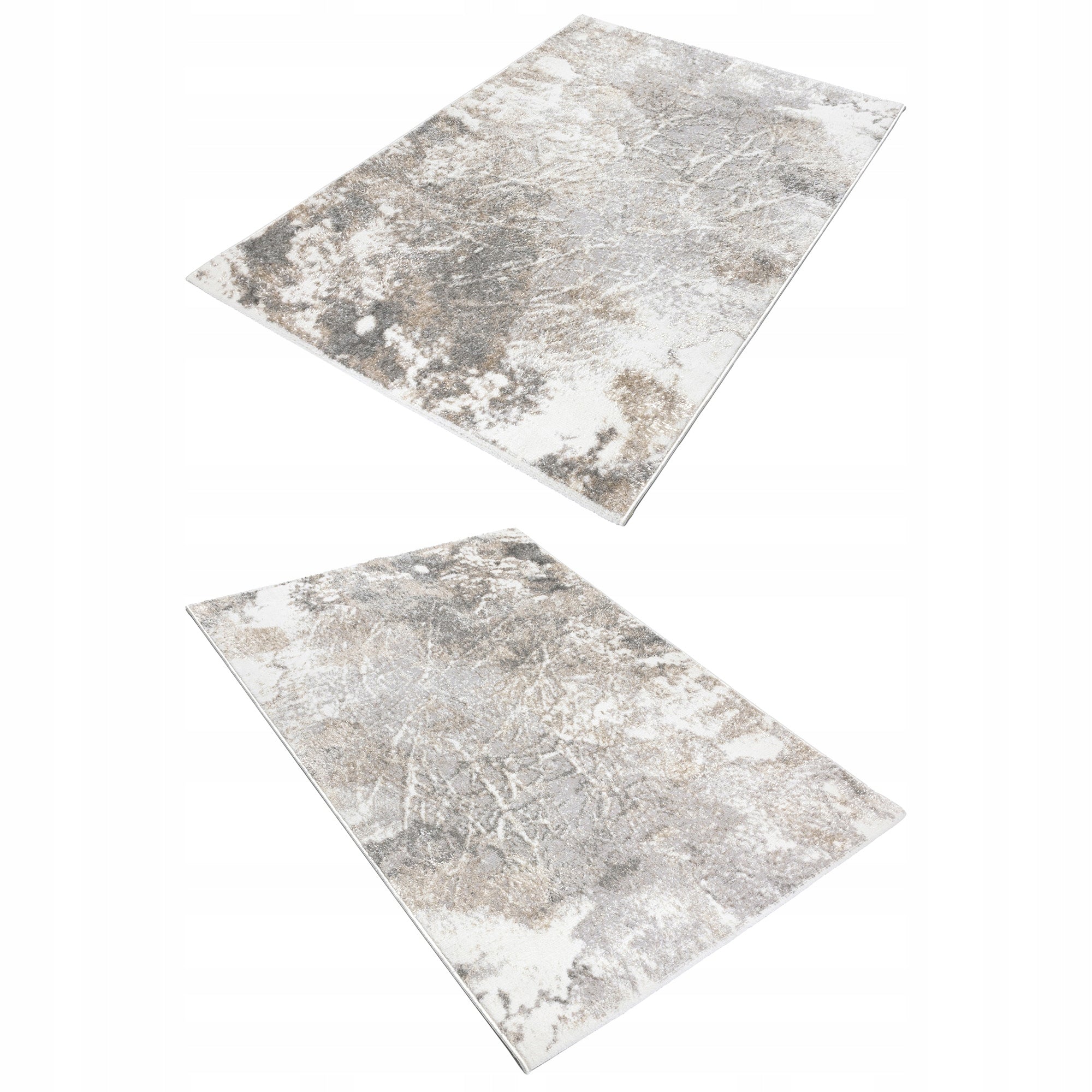 Living Room Rug 120x170cm Glamour Soft Modern Marble Grey Beige Marble Brand e-floor