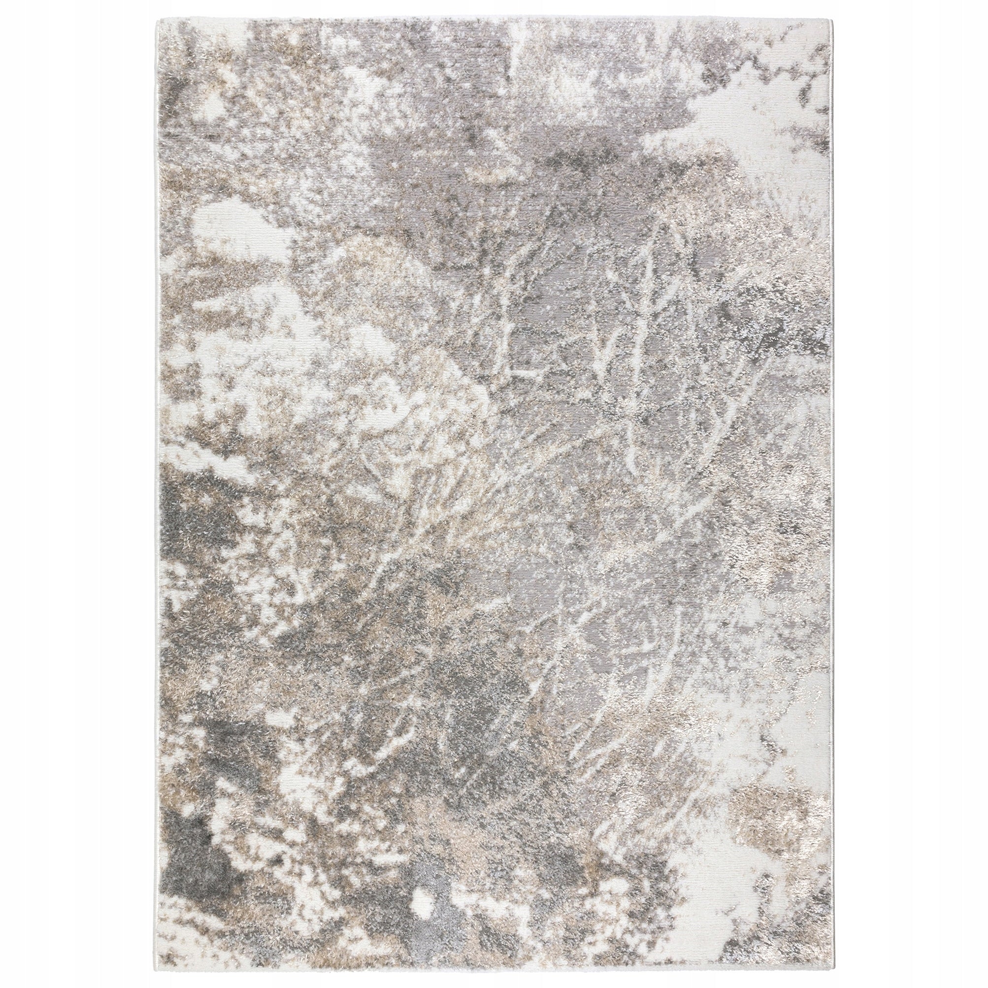 Living Room Rug 120x170cm Glamour Soft Modern Marble Grey Beige Marble Packaging status original