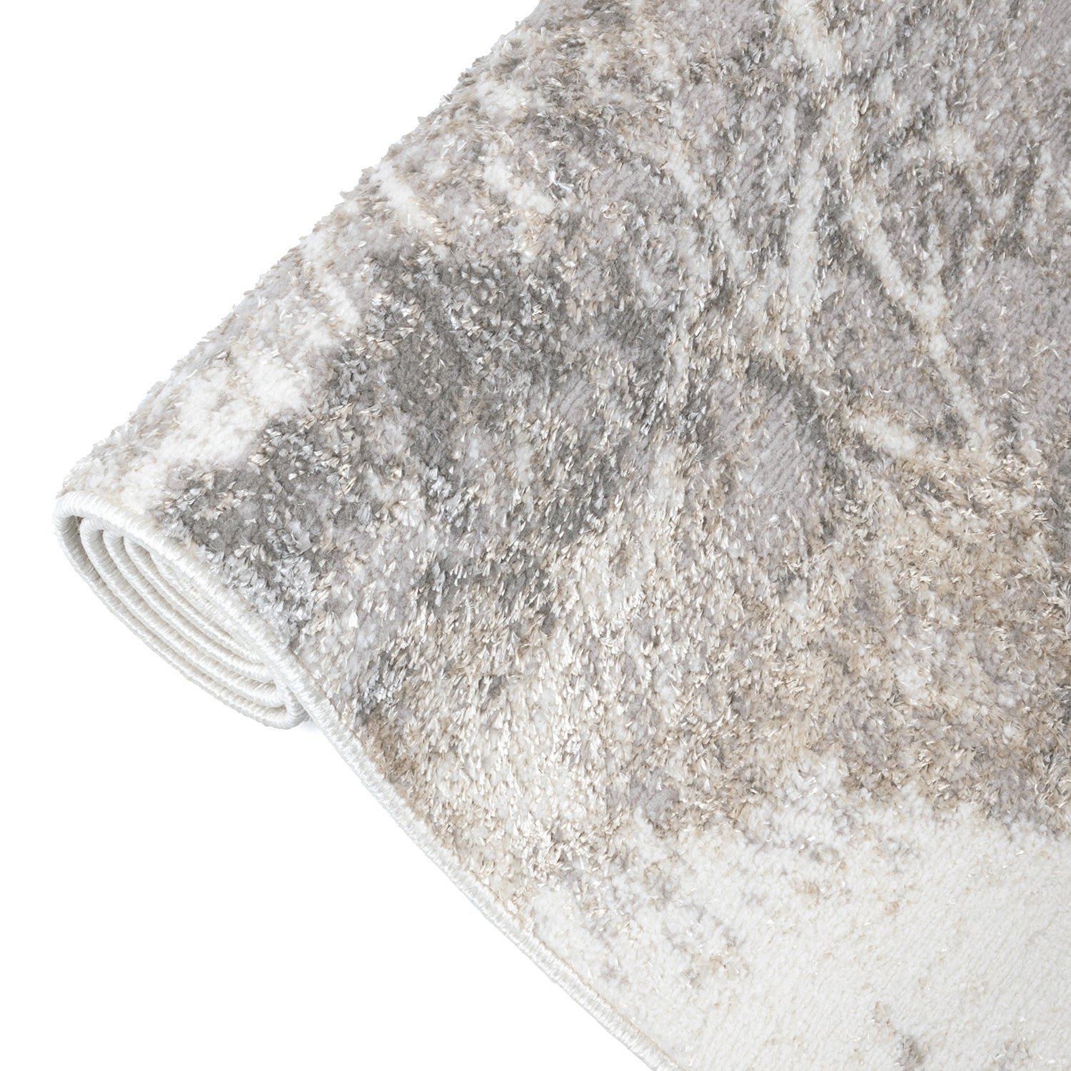 Living Room Rug 120x170cm Glamour Soft Modern Marble Grey Beige Marble Product width 120 cm