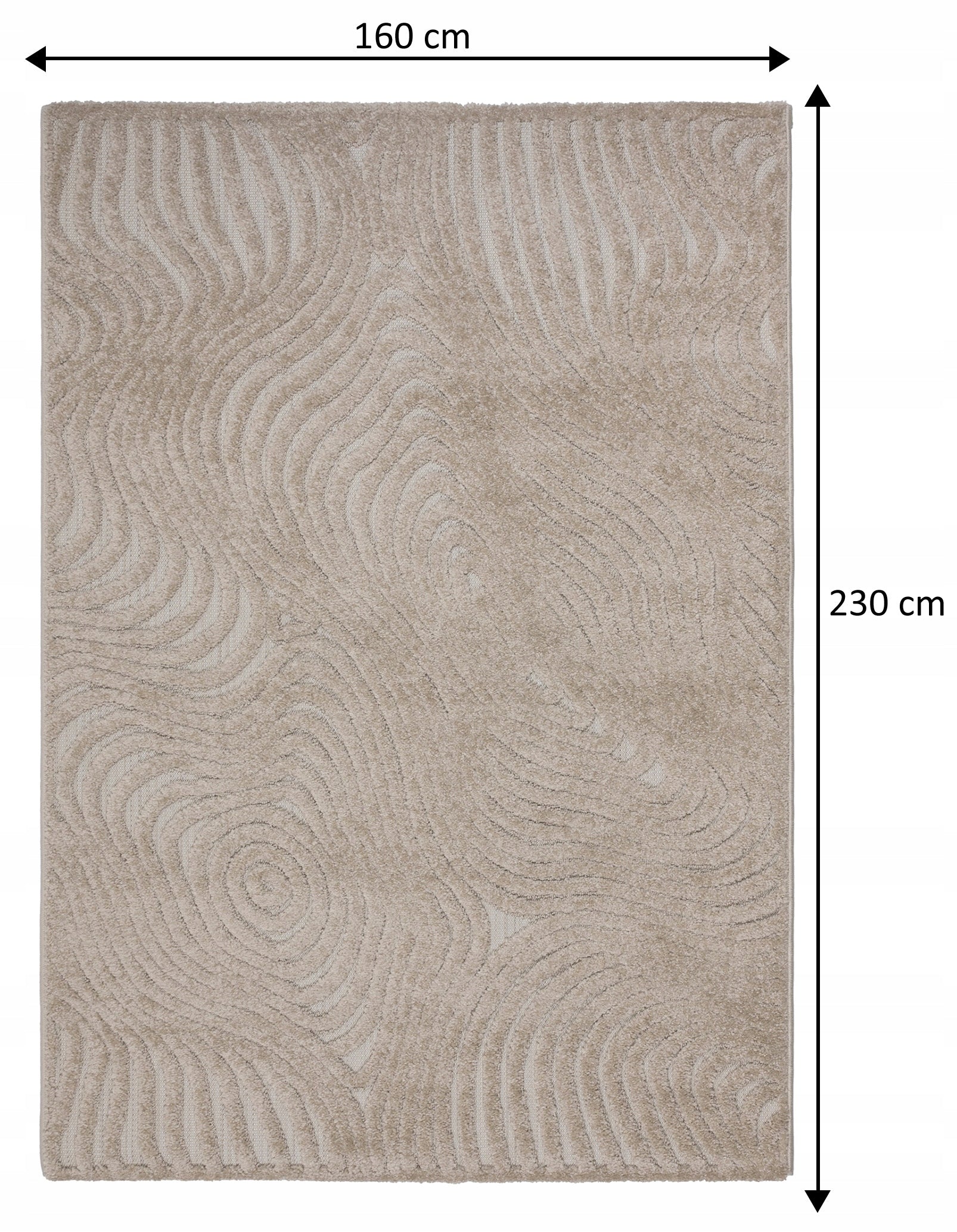 Living Room Rug 160x230 Modern Large Boho Duplex 3D Fashionable Solid Manufacturer code 508713