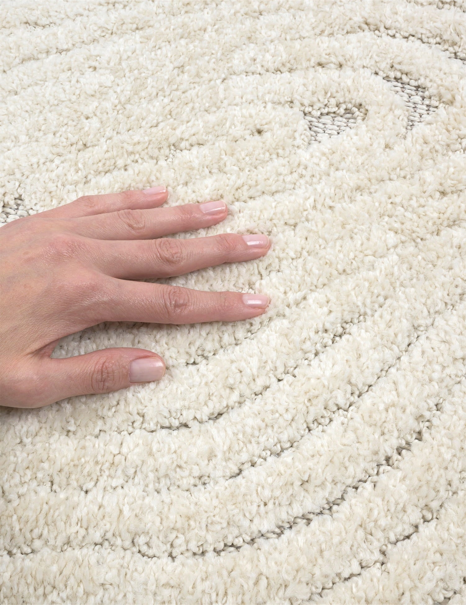 Living Room Rug 160x230cm Large Soft Modern Two-Tier Structural Color multicolor