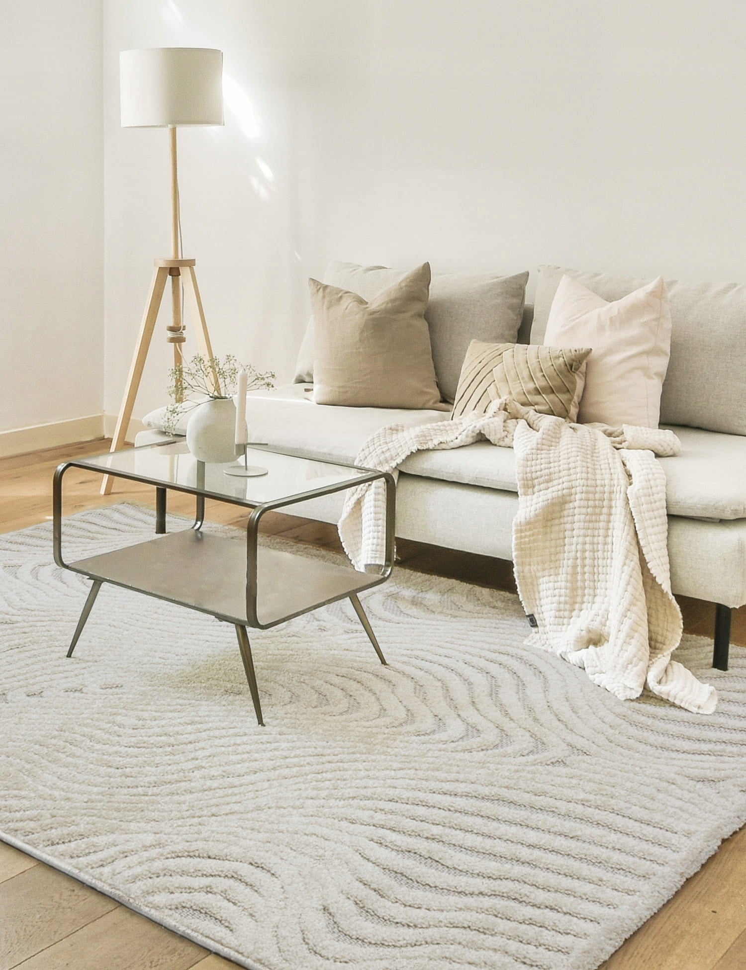 Living Room Rug 160x230cm Large Soft Modern Two-Tier Structural Product width 160 cm