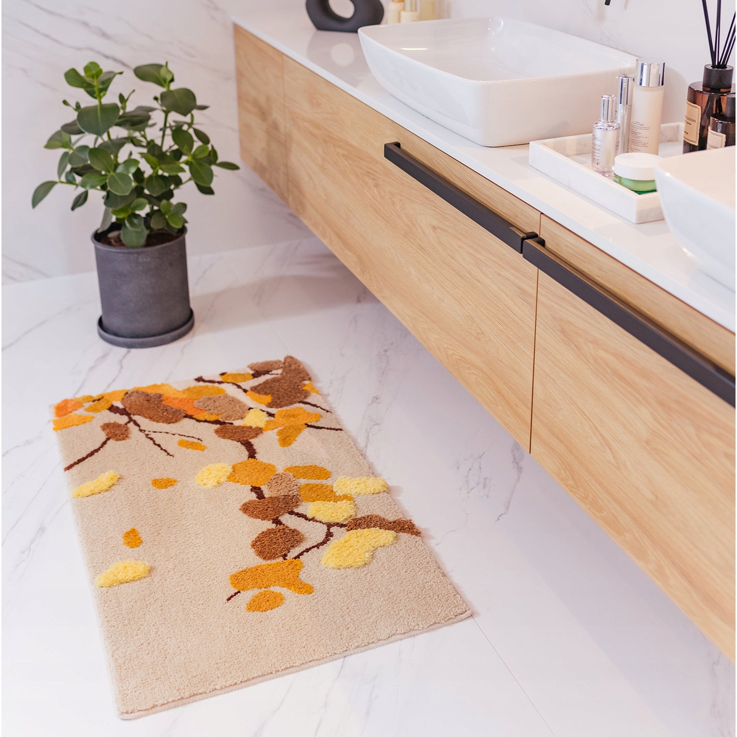 Living Room Rug Beige Shaggy 60x100cm Decorative Pattern 3D Soft Nice Decorative EAN (GTIN) 5904024203759