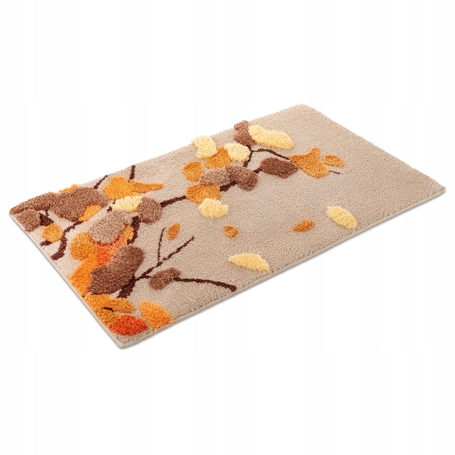 Living Room Rug Beige Shaggy 60x100cm Decorative Pattern 3D Soft Nice Decorative Product width 60 cm